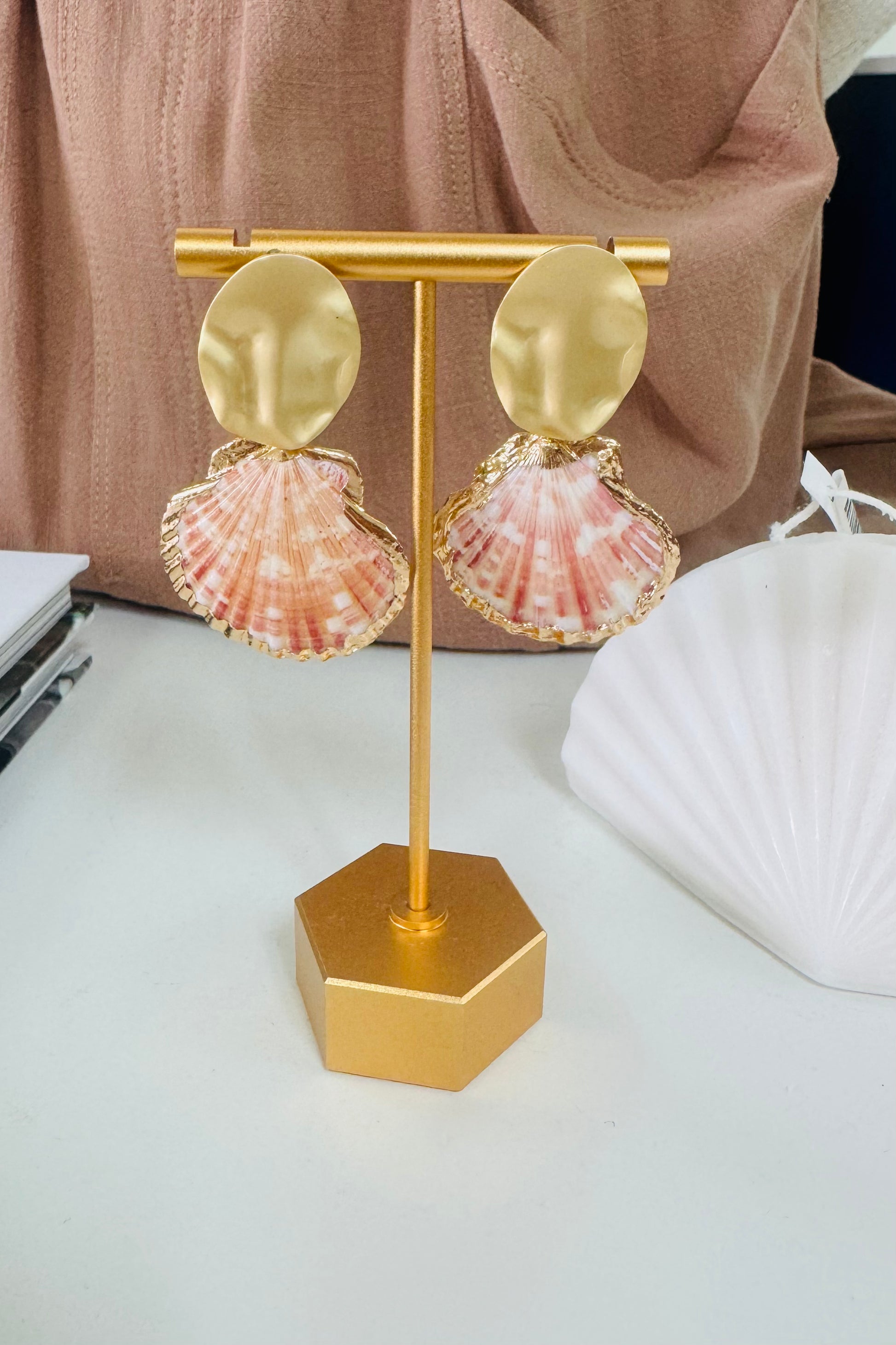 Maren Shell Earring by Southern Marc Designs at Southern Sunday Boutique