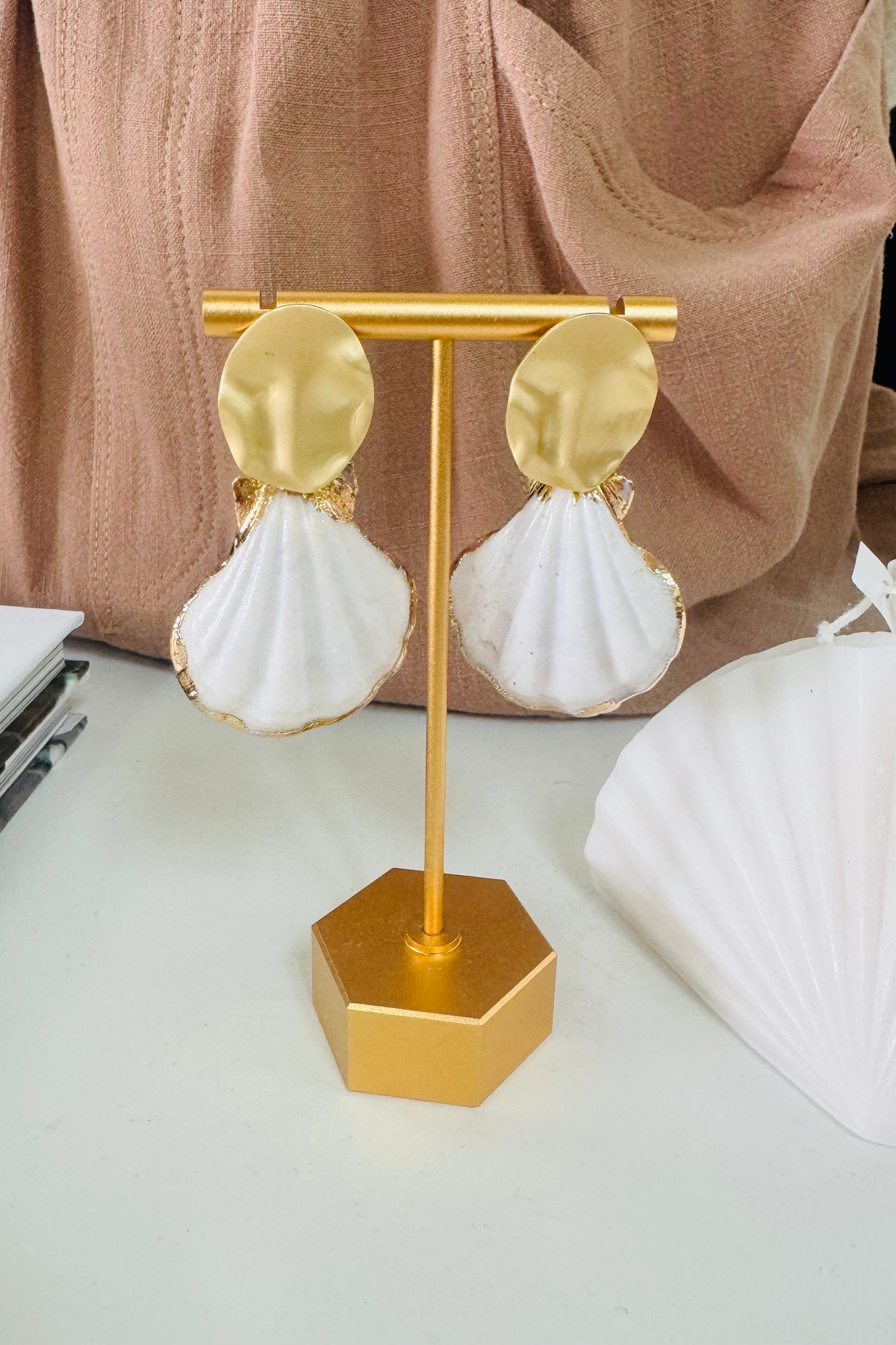 Maren Shell Earring by Southern Marc Designs at Southern Sunday Boutique