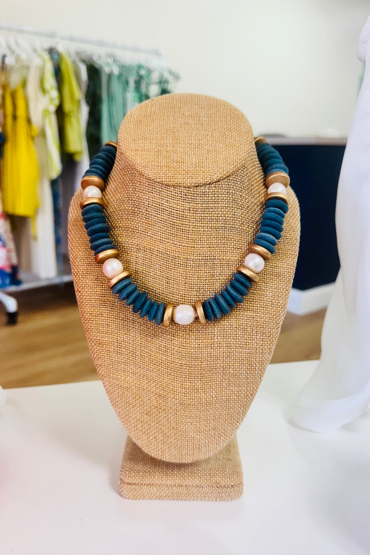Lagos Beaded Necklace from Southern Marc Designs at Southern Sunday Boutique
