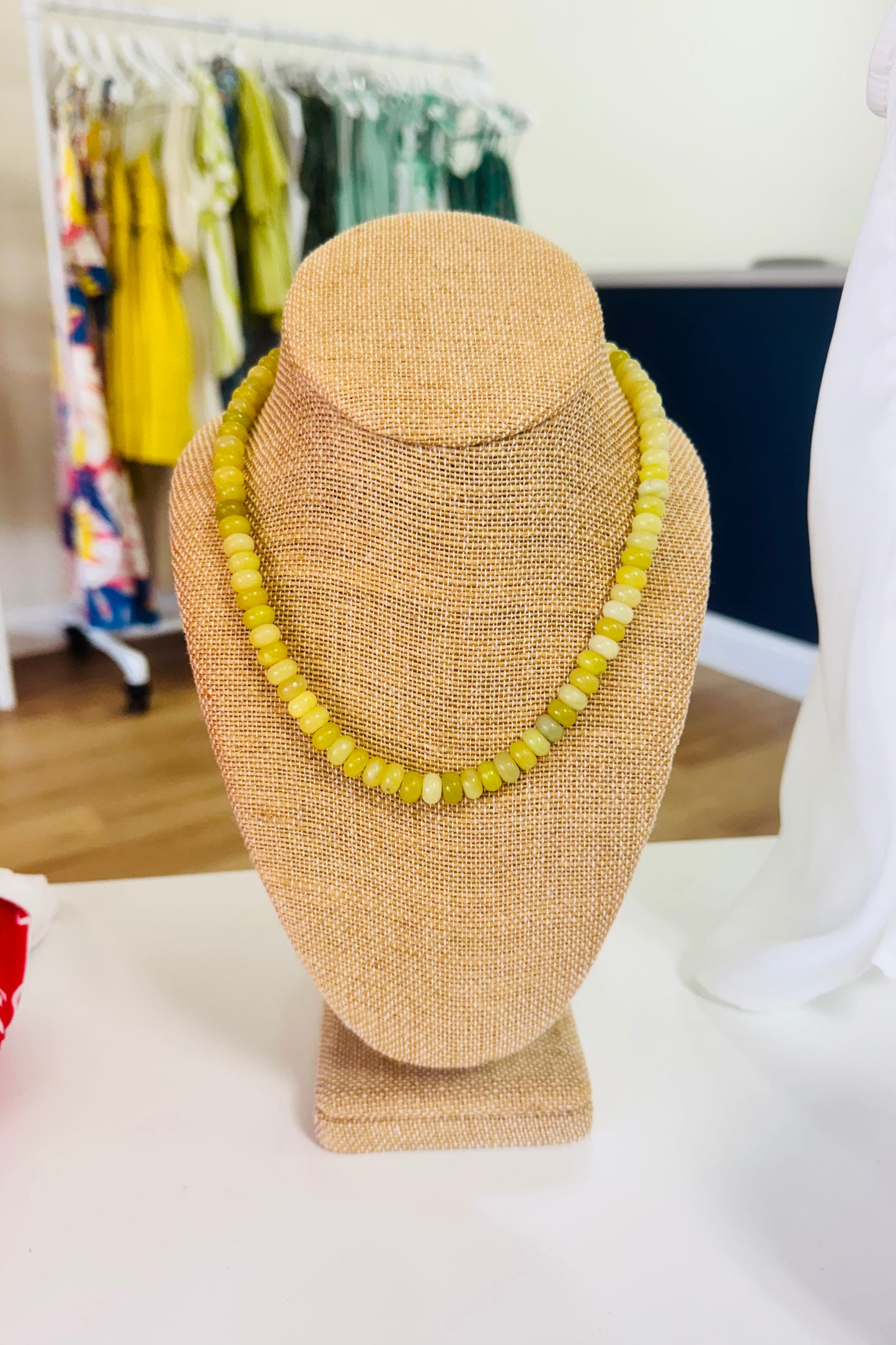 Lemon Lime Beaded Layering Necklace by Southern Marc Designs for Southern Sunday Boutique in Naples, FL