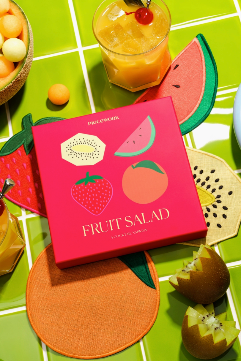 Fruit Salad Cocktail Napkins,  Set of  4 from Southern Sunday Boutique in Naples, FL