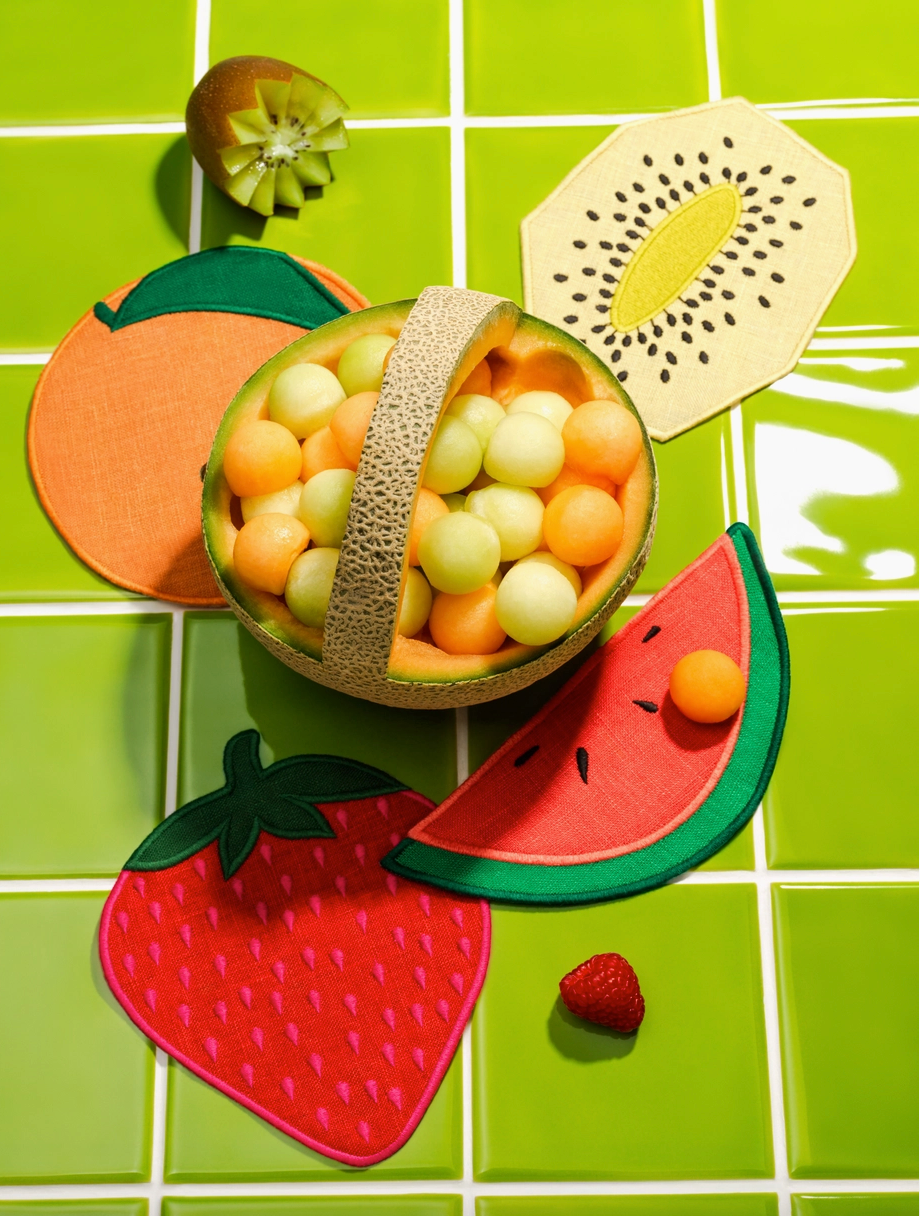 Fruit Salad Cocktail Napkins,  Set of  4 from Southern Sunday Boutique in Naples, FL