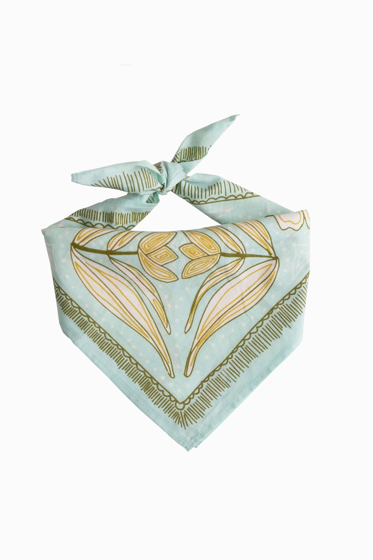 Elize Art Deco Print Cotton Bandana