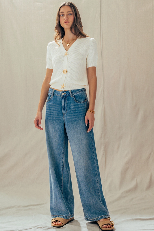 Coastal Cardigan in White from Southern Sunday Boutique in Naples, FL