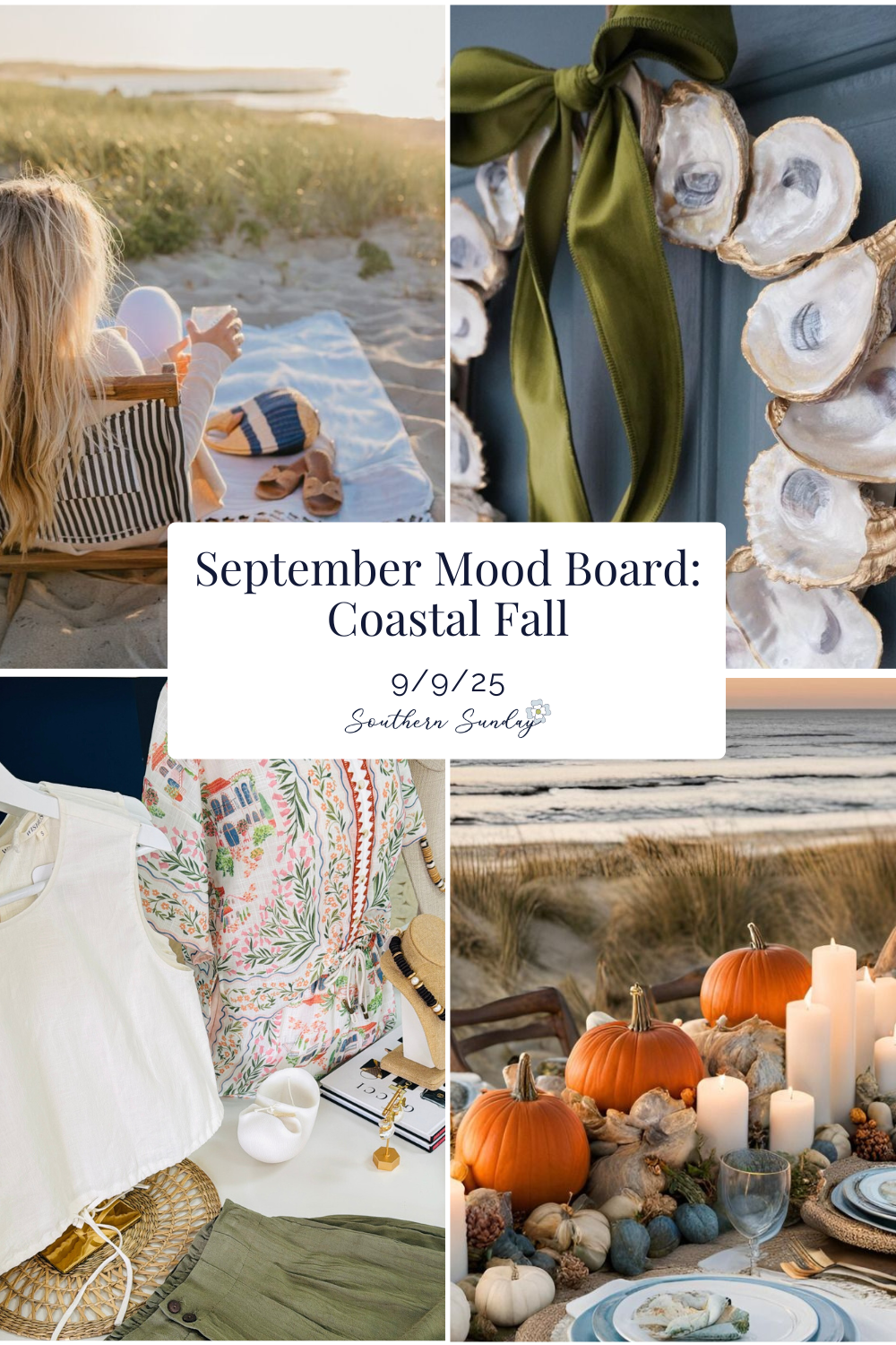 Coastal Fall Style Inspiration: September Mood Board