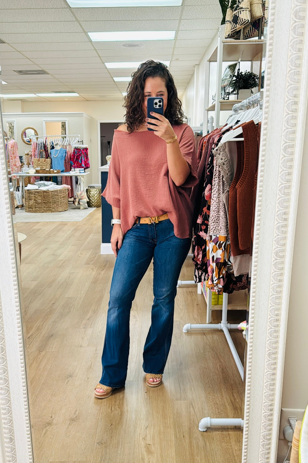 Maple Raw Edge Blouse from Southern Sunday
