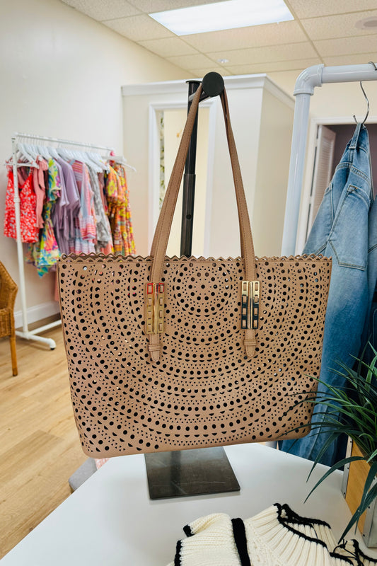 Tan Cut Out Tote From Southern Sunday