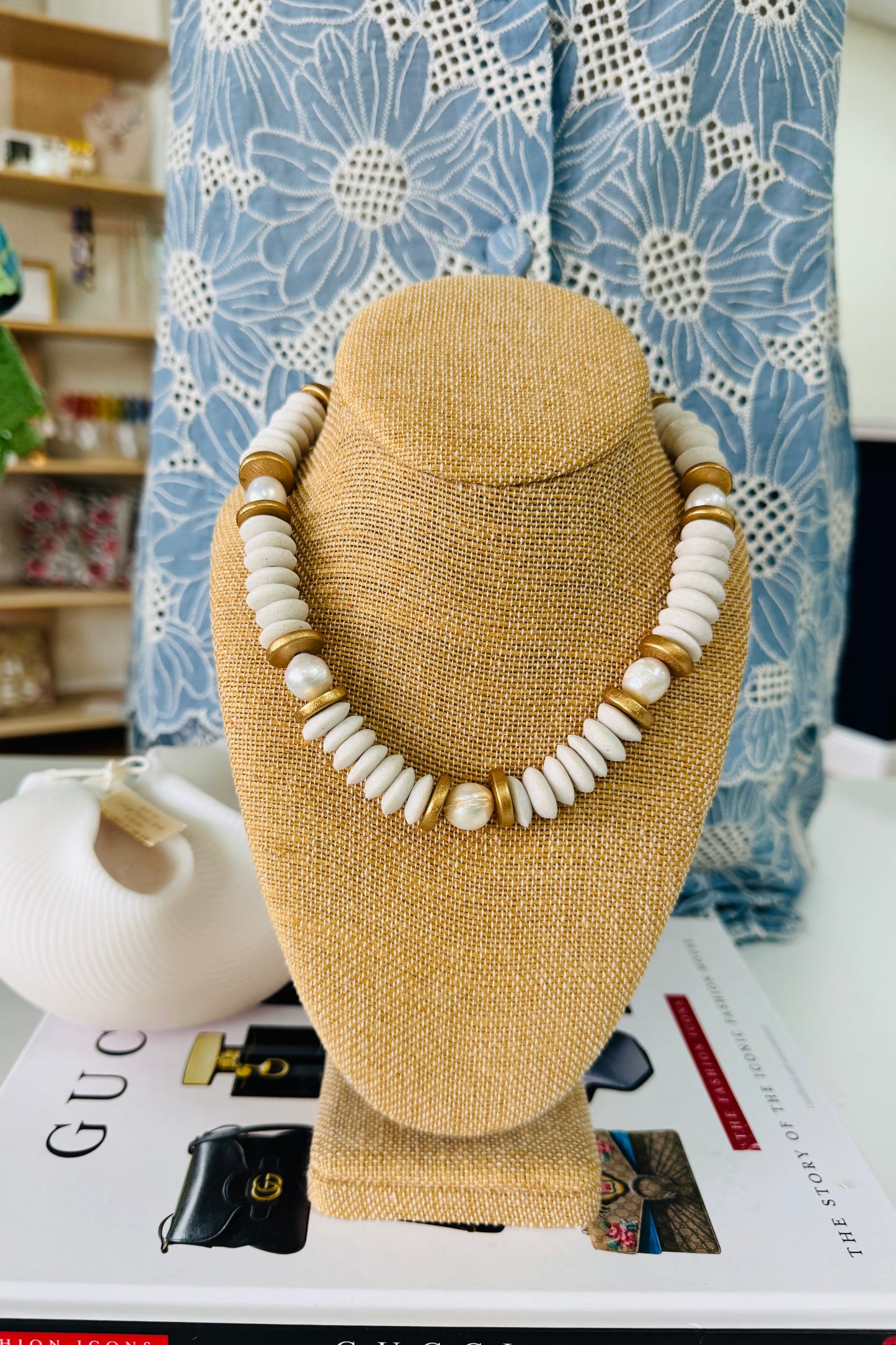 Lagos Beaded Necklace from Southern Marc Designs at Southern Sunday Boutique
