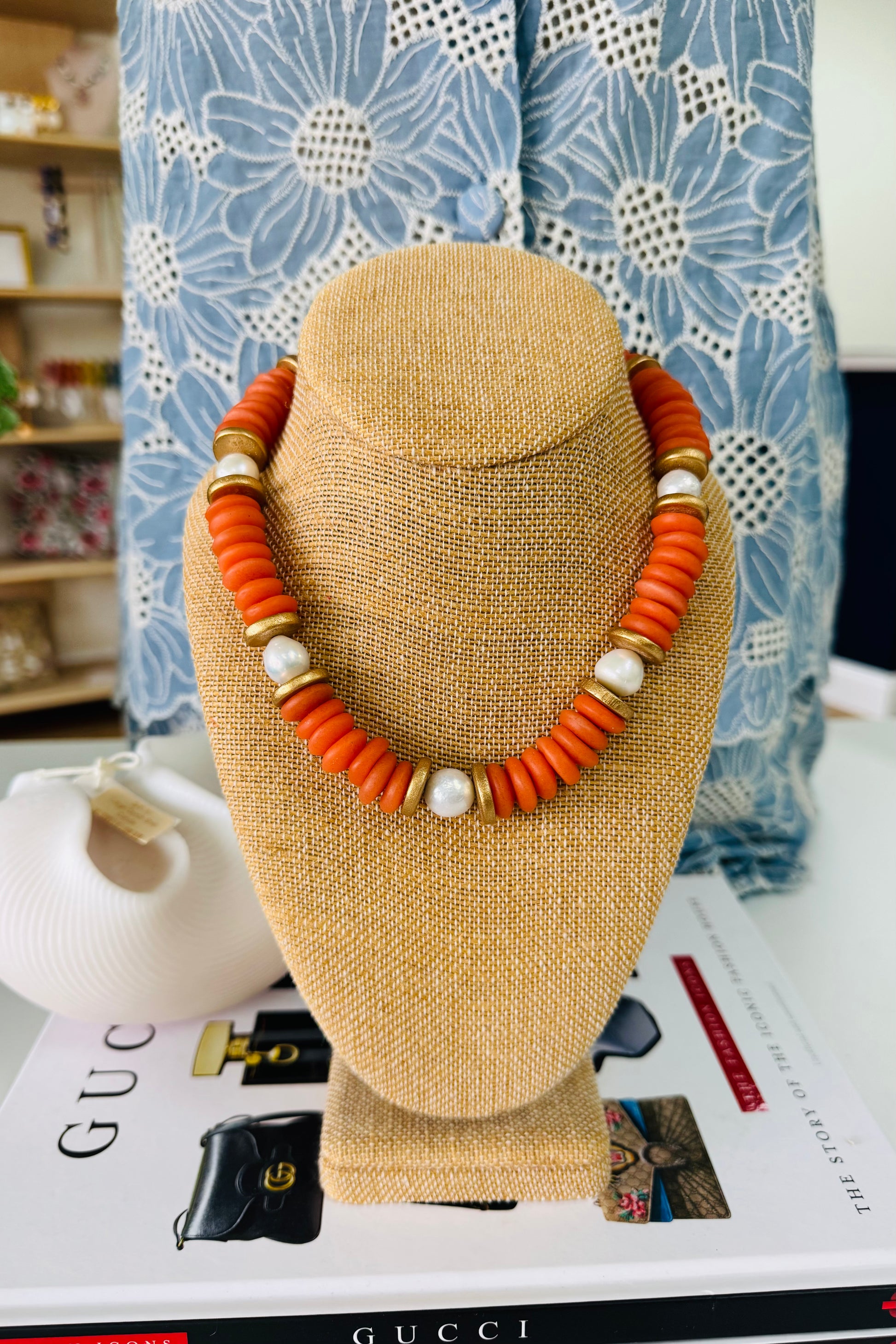 Lagos Beaded Necklace from Southern Marc Designs at Southern Sunday Boutique
