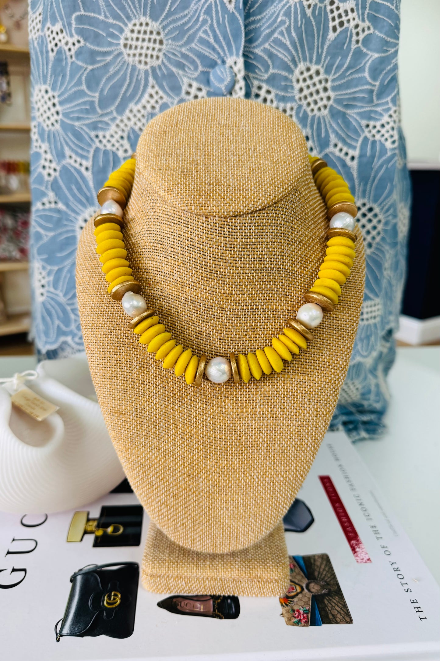 Lagos Beaded Necklace from Southern Marc Designs at Southern Sunday Boutique
