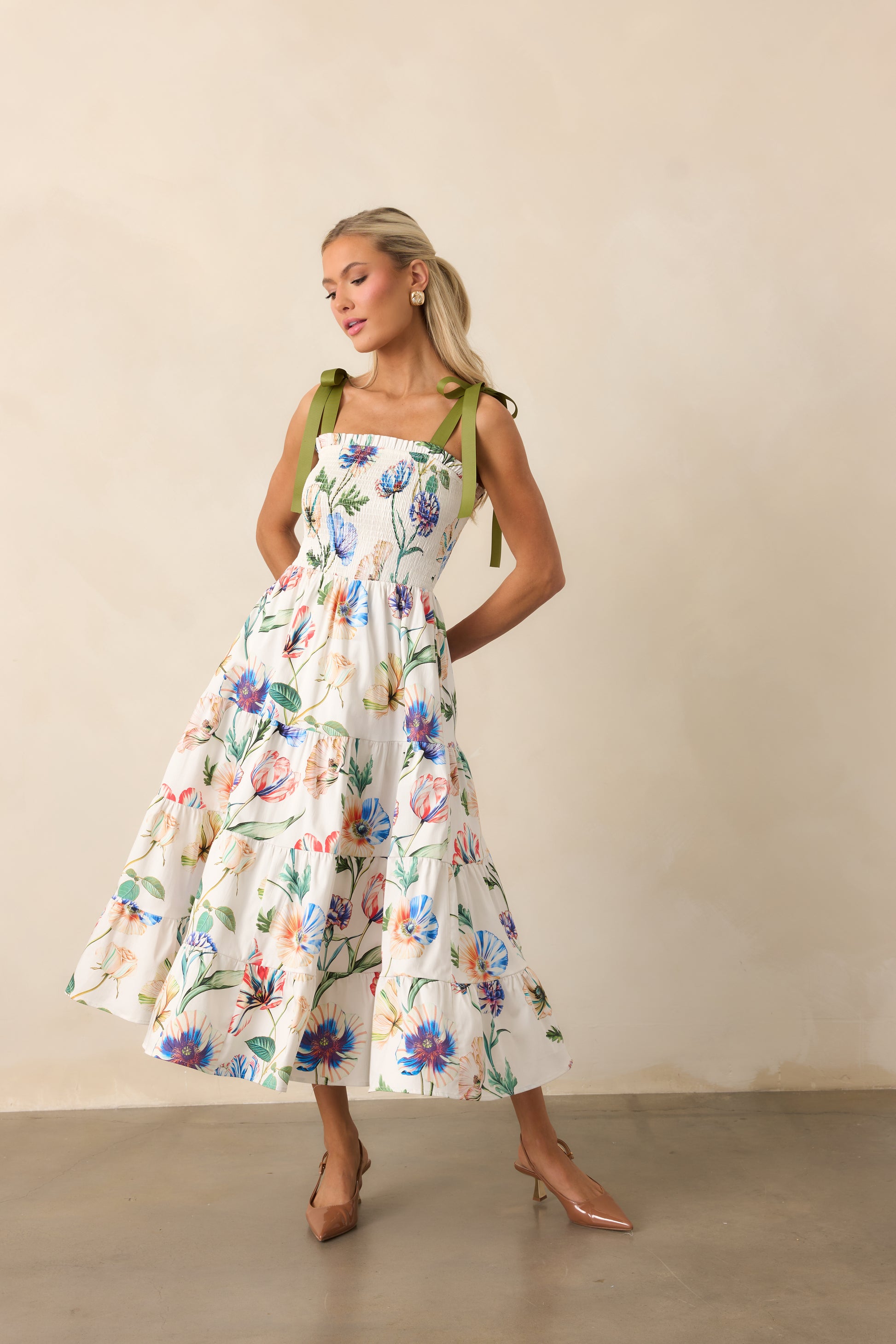 Aurea Bloom Midi Dress by Prosperina from Southern Sunday Boutique in Naples, FL