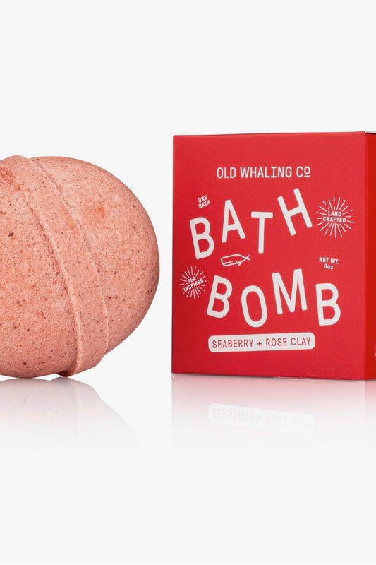 Old Whaling Company Seaberry and Rose Clay Bath Bomb from Southern Sunday