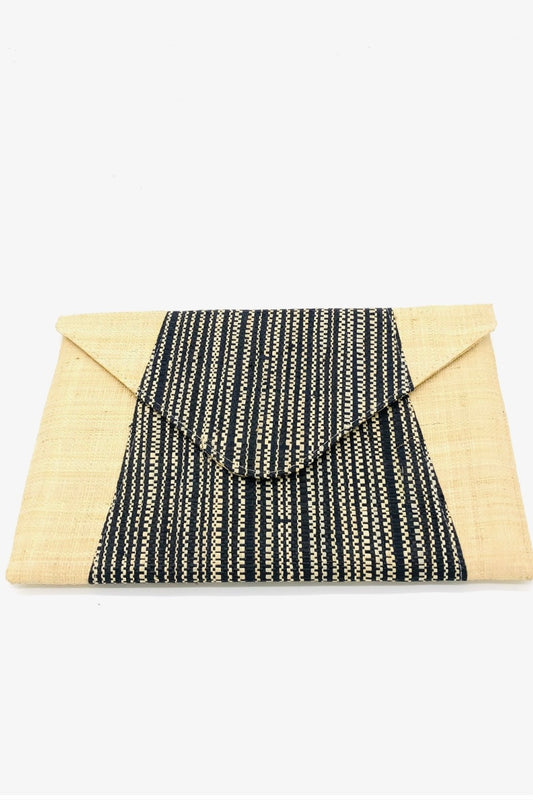 Natural & Black Clutch from Southern Sunday