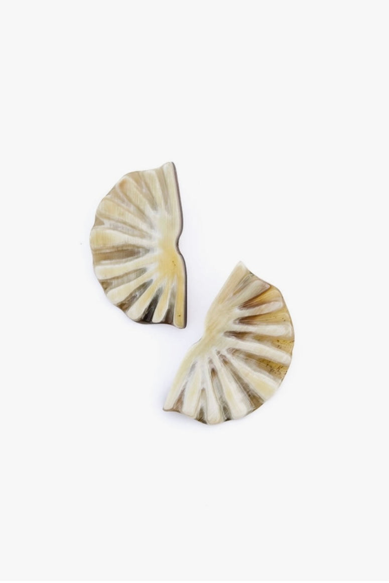 Natural Fan Earring by Sunshine Tienda from Southern Sunday