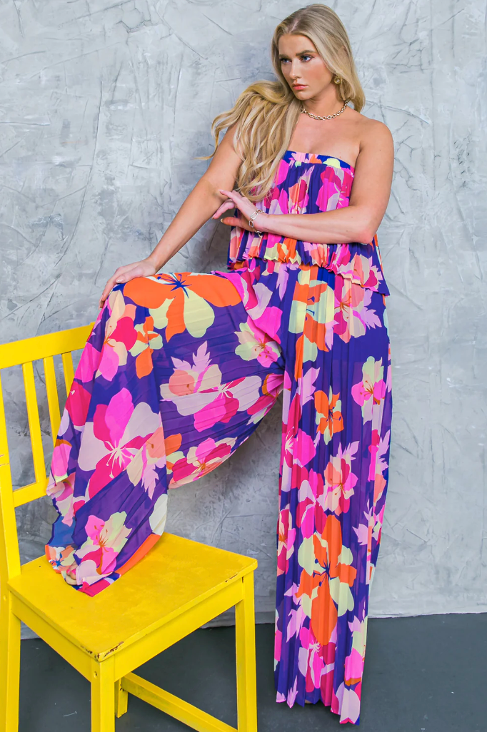 Purple Tropical Jumpsuit from Southern Sunday