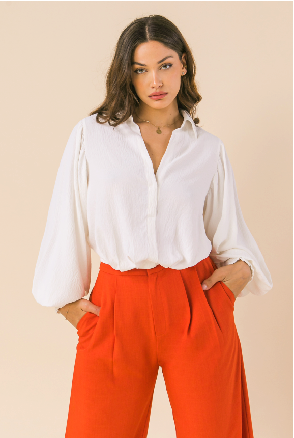 White Collared Blouse from Southern Sunday