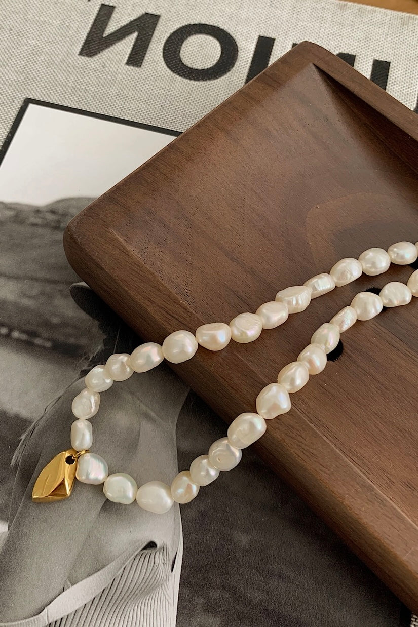 Freshwater Pearl Charm Necklace From Southern Sunday