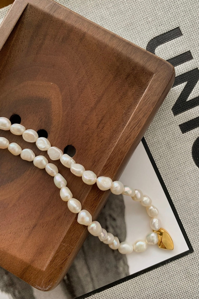 Freshwater Pearl Charm Necklace From Southern Sunday