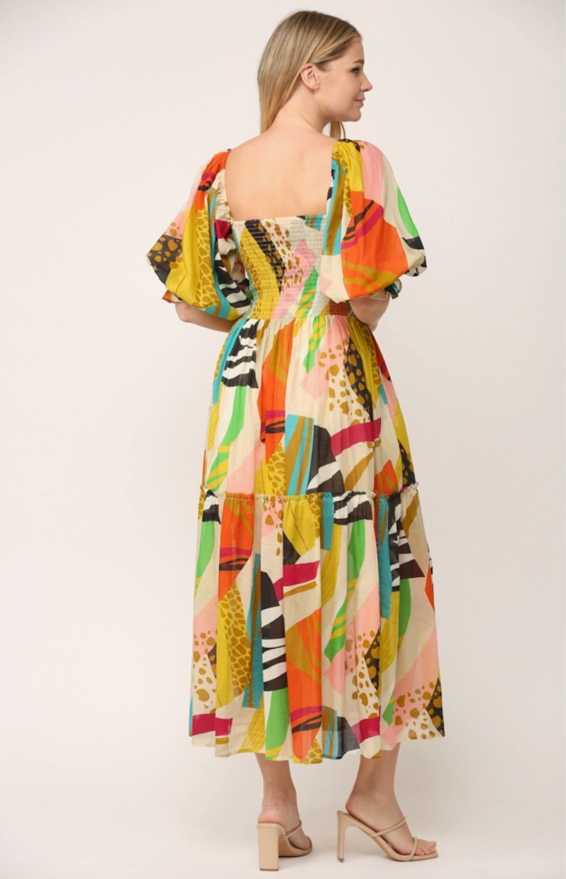 Abstract Smocked Bodice Dress from Southern Sunday
