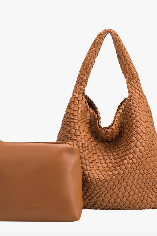 Saddle Woven Shoulder Tote from Southern Sunday