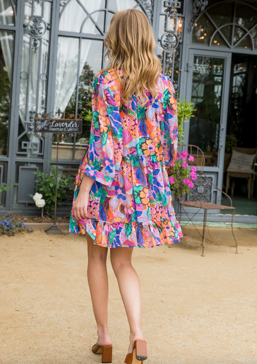 Floral Tiered Mini Dress from Southern Sunday