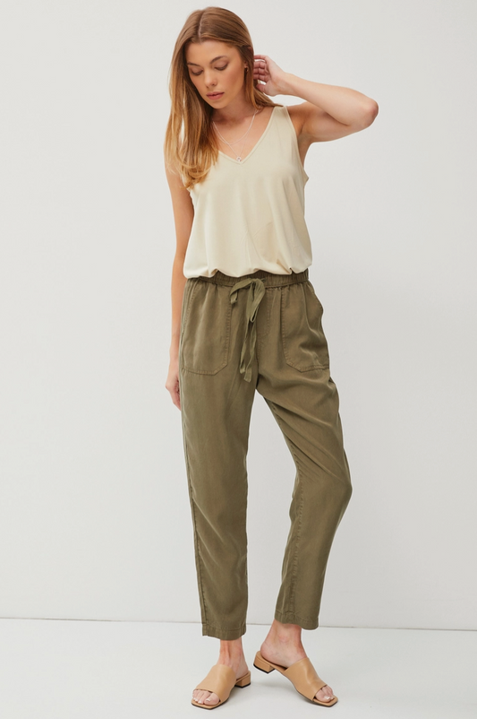 Olive Drawstring Pant from Southern Sunday