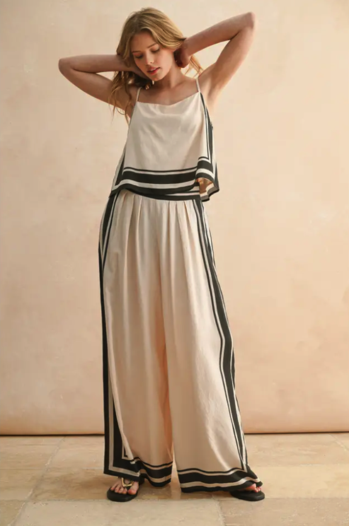 Black Stripe Sweater Tank main image 1