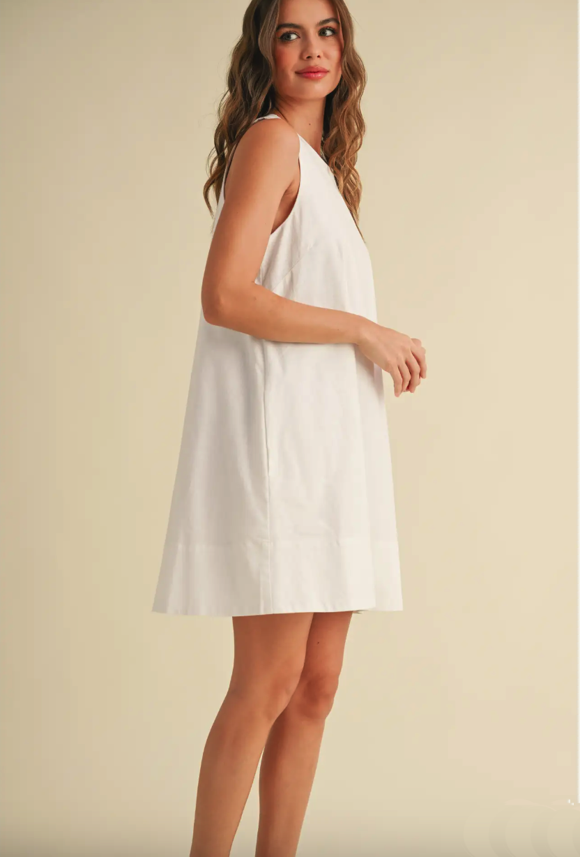 White sleeveless a line dress from Southern Sunday in Naples, FL