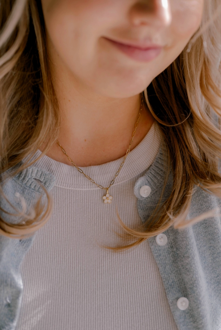 Consider The Wildflowers Christian Charm Necklace from Southern Sunday Boutique in Naples, FL