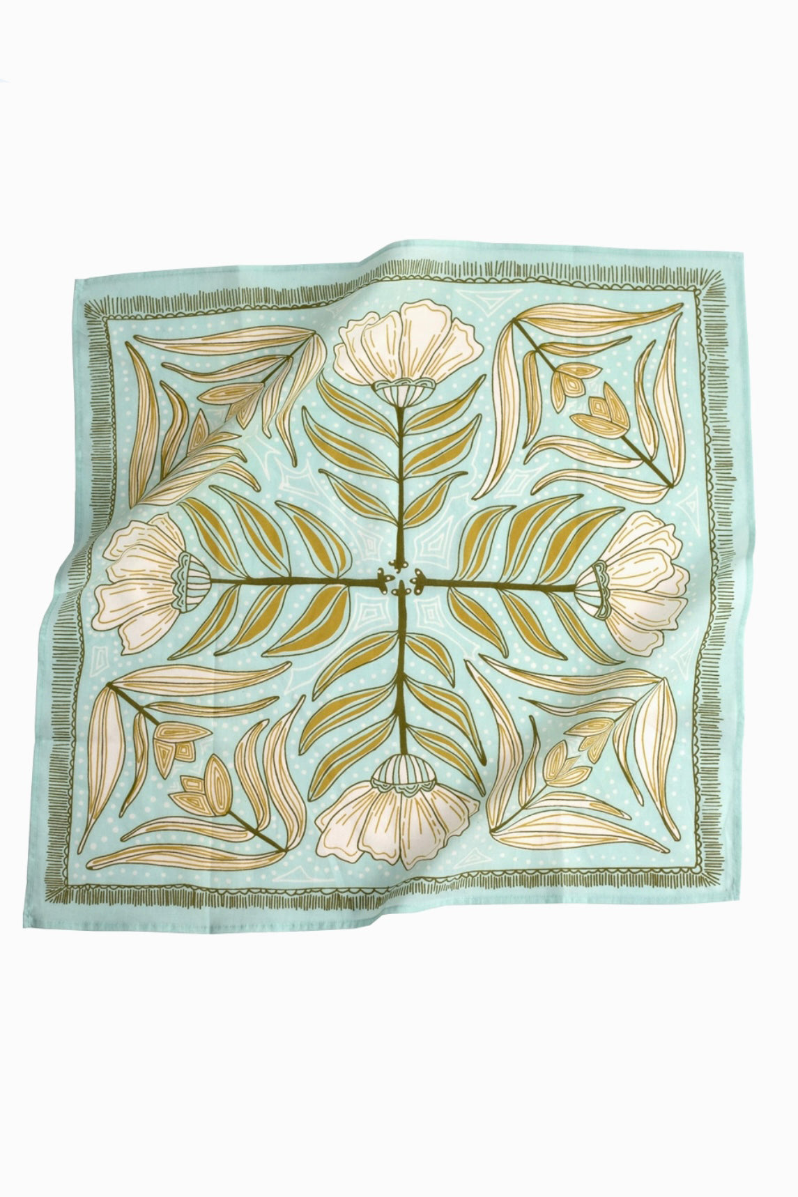 Elize Art Deco Print Cotton Bandana