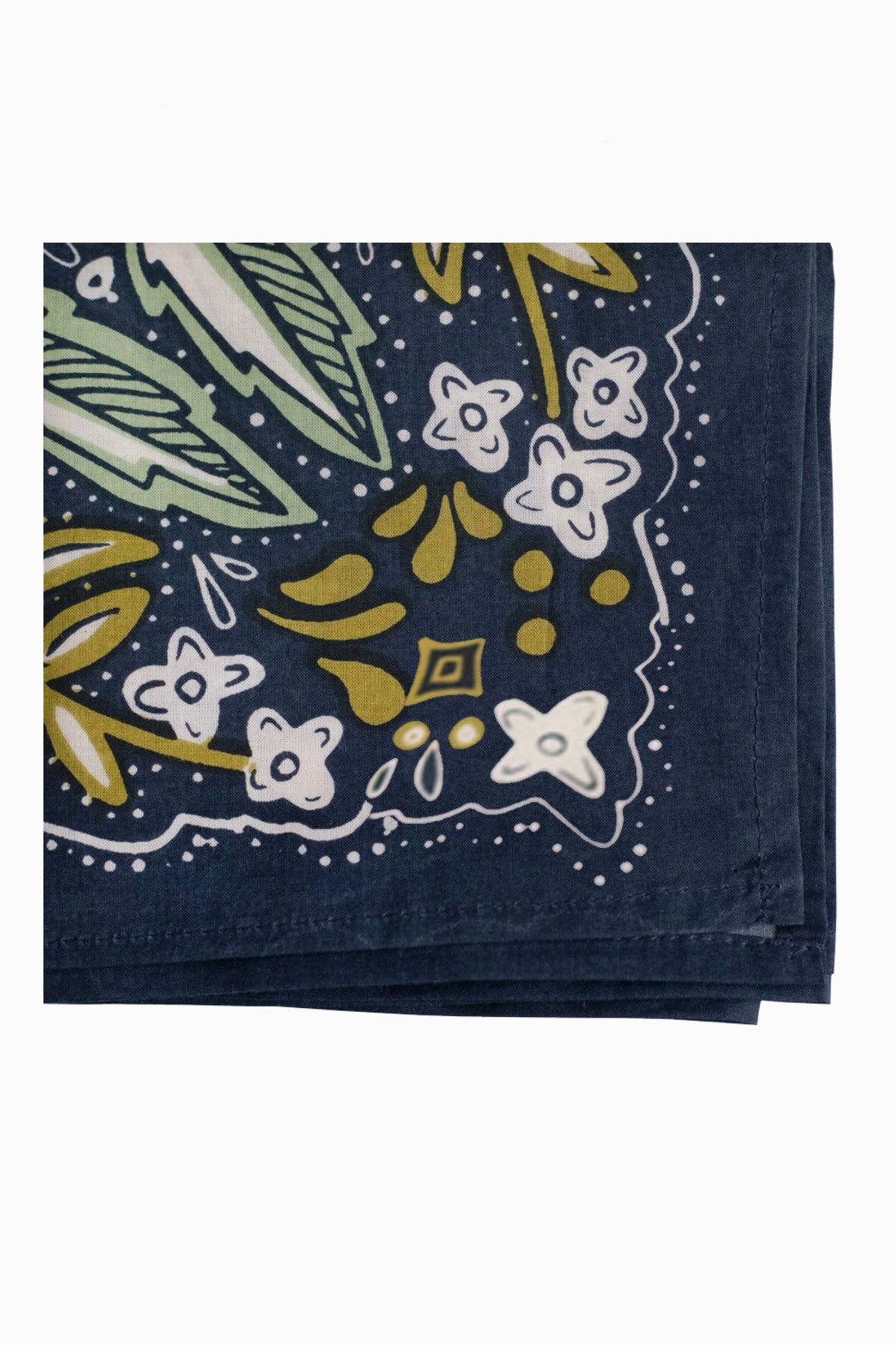 Amelia Lotus Flower Print Cotton Bandana