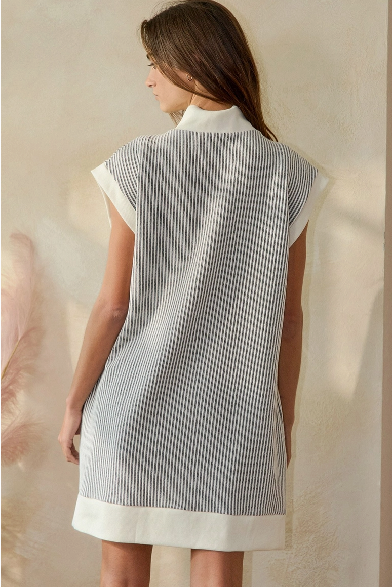 Collared Sweatshirt Dress