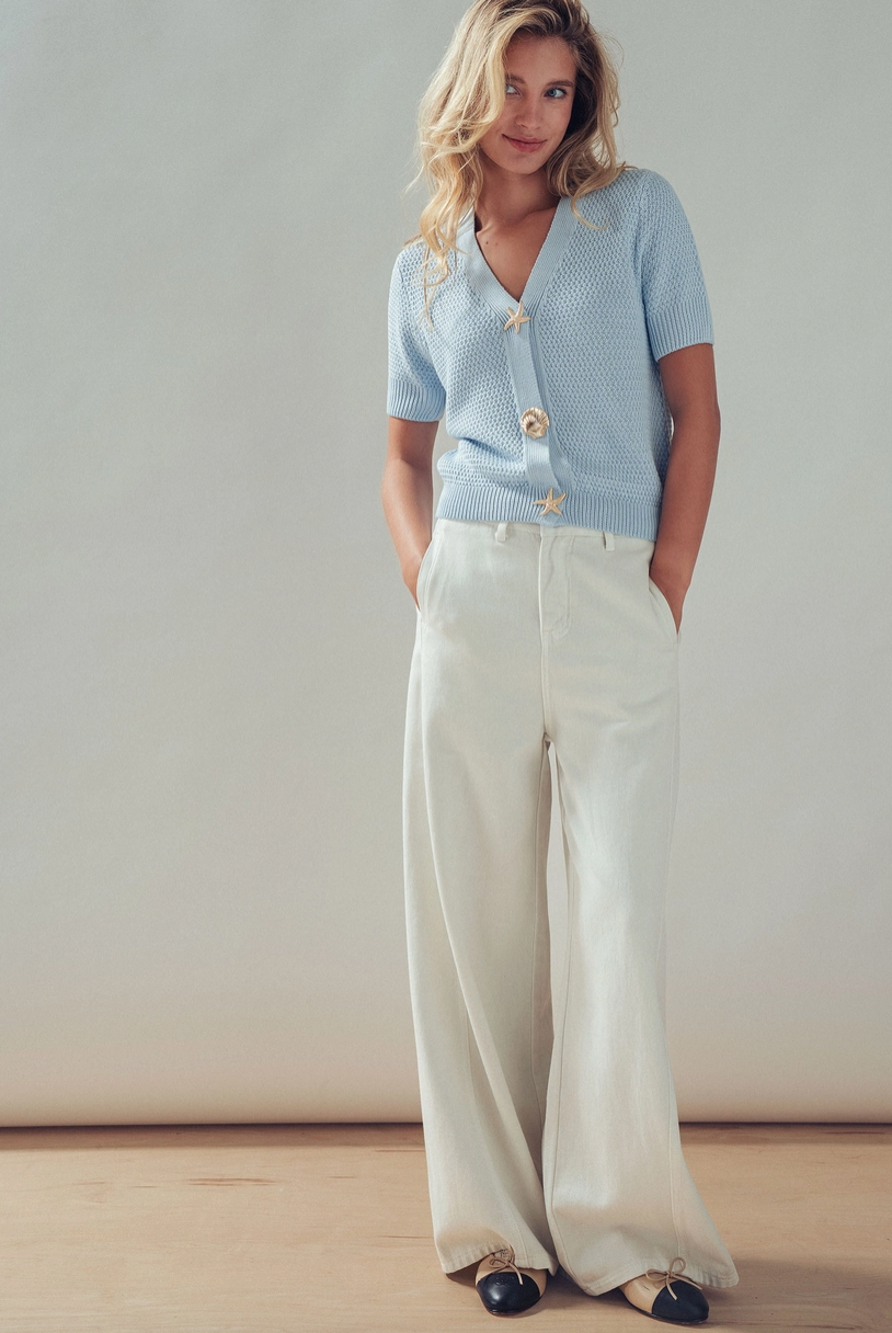 Coastal Cardigan in Light Blue from Southern Sunday Boutique in Naples, FL