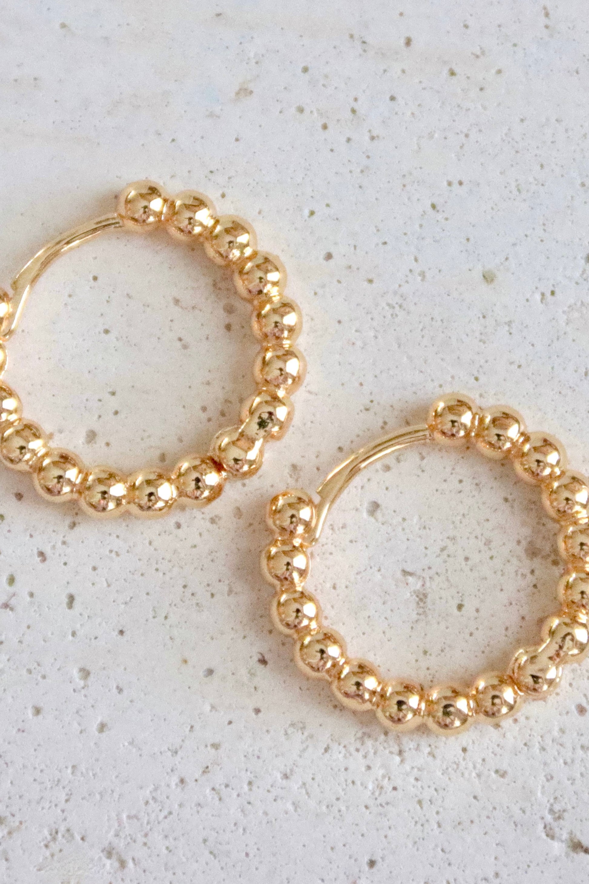 Gold Dot Hoop Earrings from Southern Sunday
