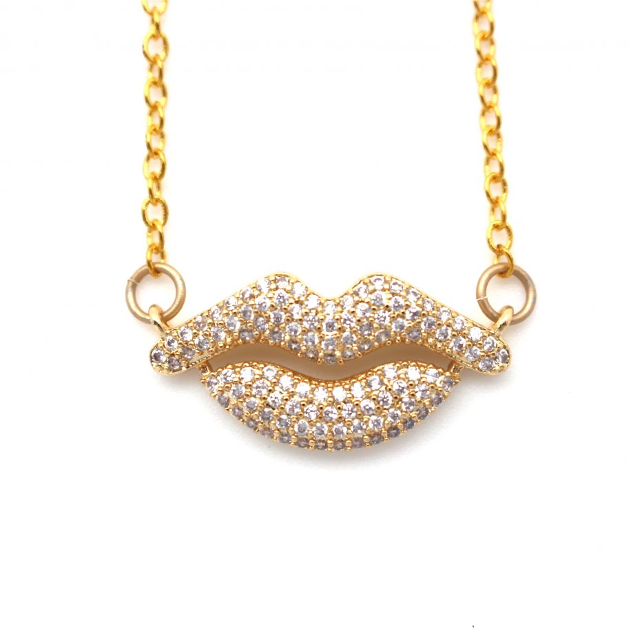 Lips Necklace Jewelry available at Southern Sunday