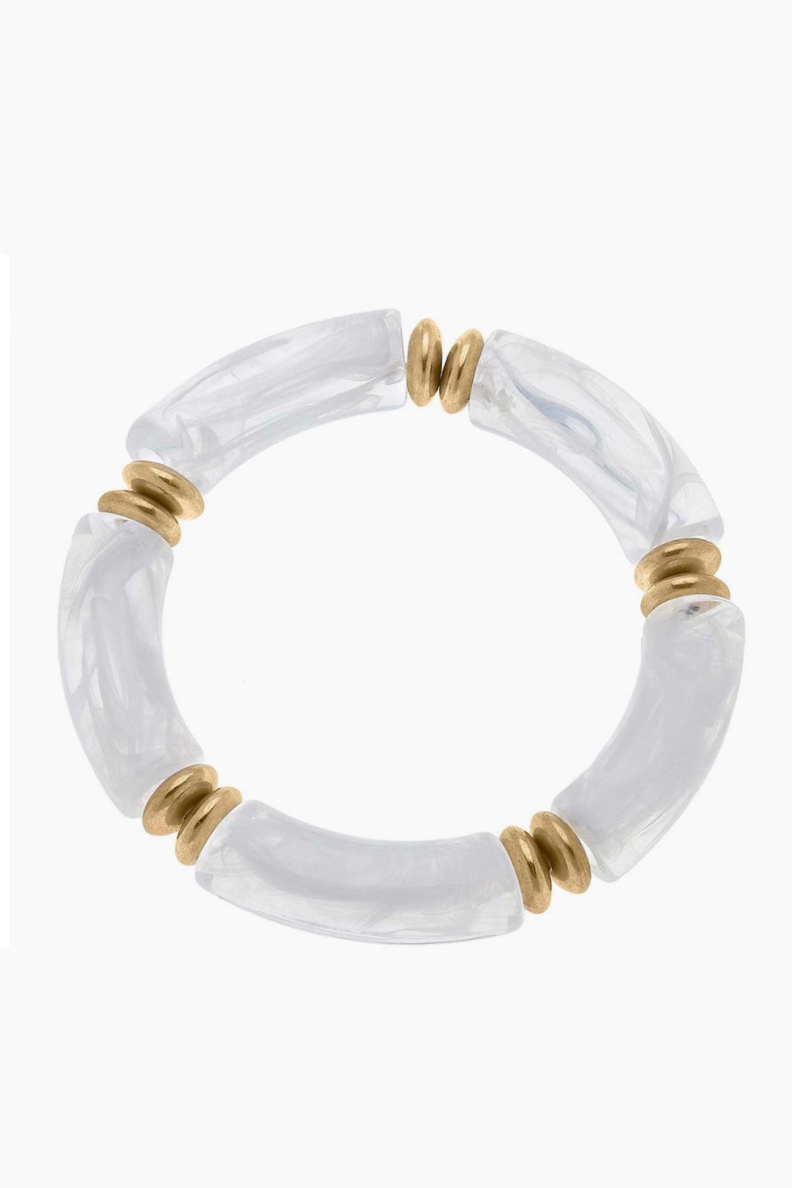 Clear Resin Stretch Bracelet Jewelry available at Southern Sunday