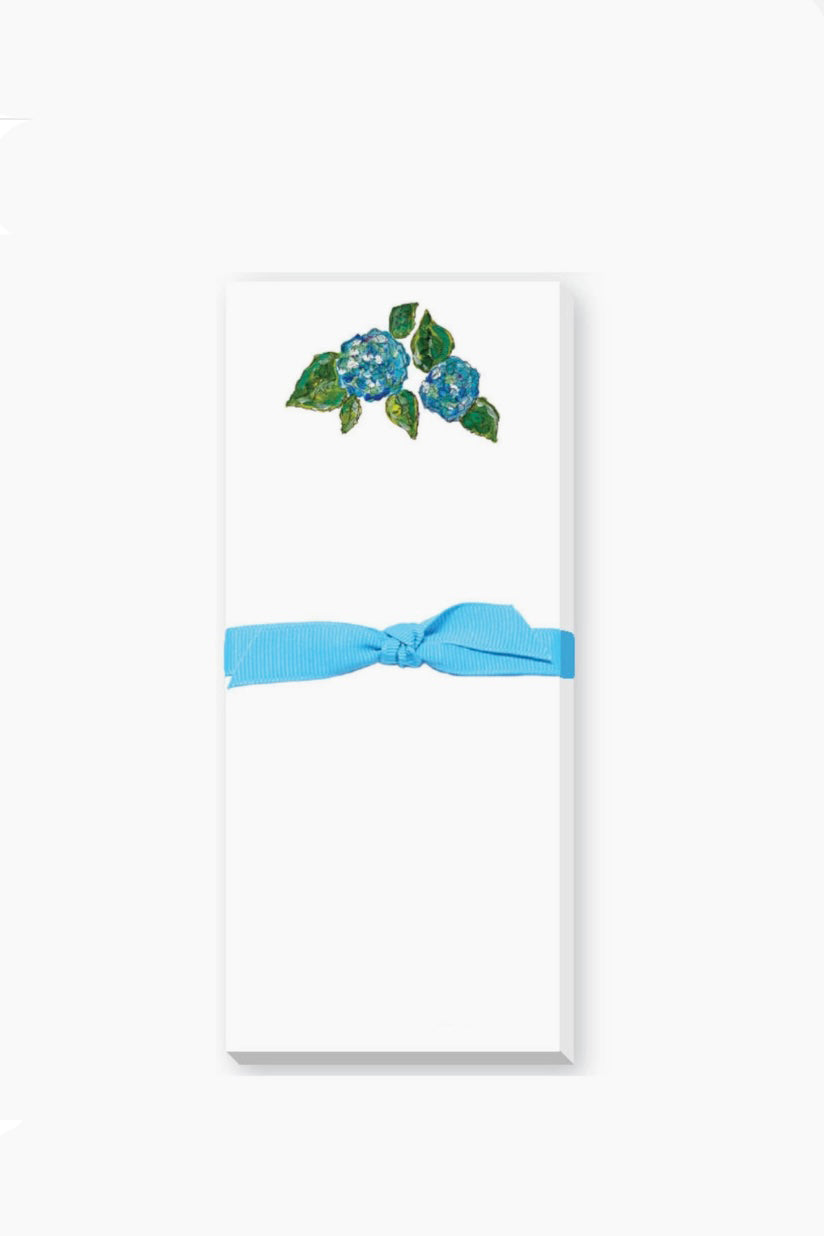 Blue Hydrangea Skinny Note Pad Home available at Southern Sunday