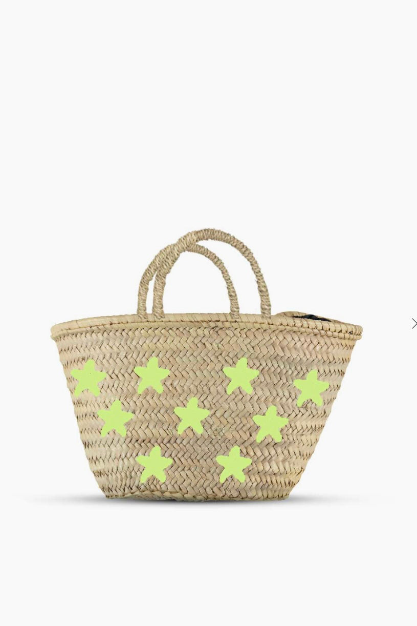 Yellow Star Straw Bag Handbags available at Southern Sunday