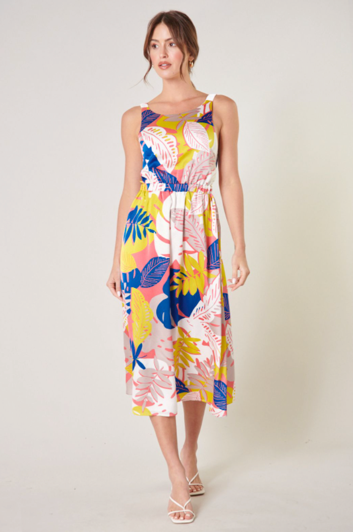 Palm Print Dress Dresses available at Southern Sunday