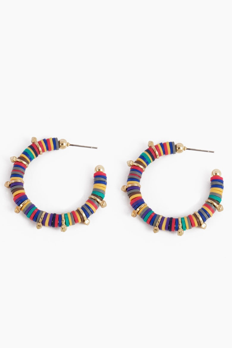 Disc & Spike Hoop Earring Jewelry available at Southern Sunday