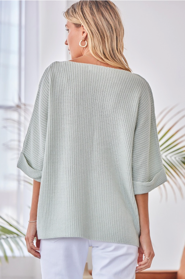 Sage Short Sleeve Sweater